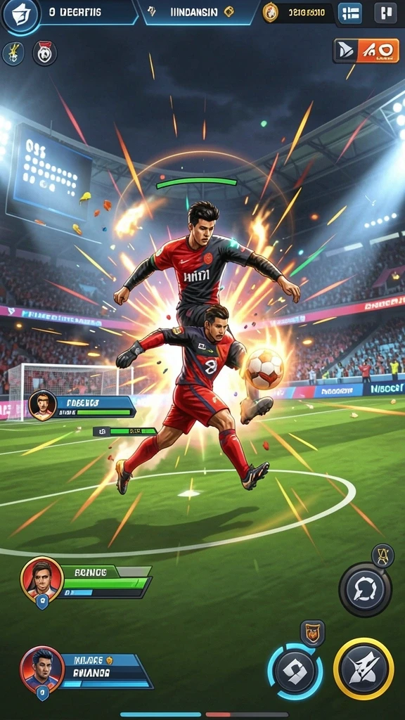 Screenshot menampilkan level yang penuh warna dan tantangan.
