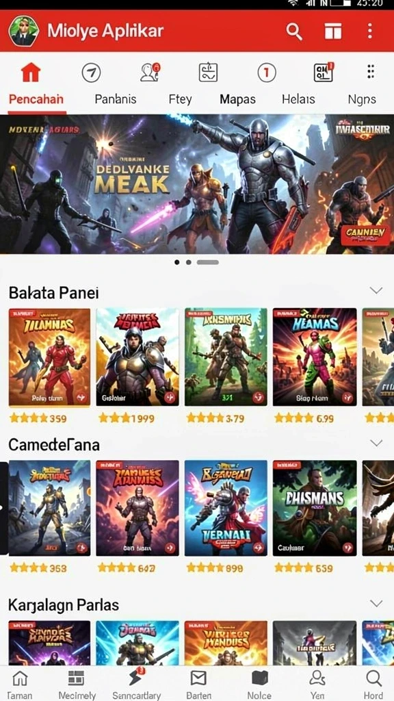 Beragam karakter unik untuk dipilih.