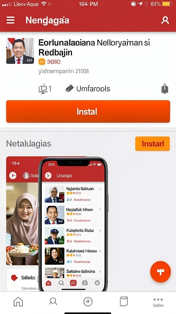 Tampilan antarmuka yang modern dan menarik.
