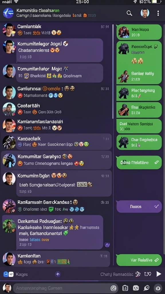 Tangkapan layar pertarungan seru melawan musuh.