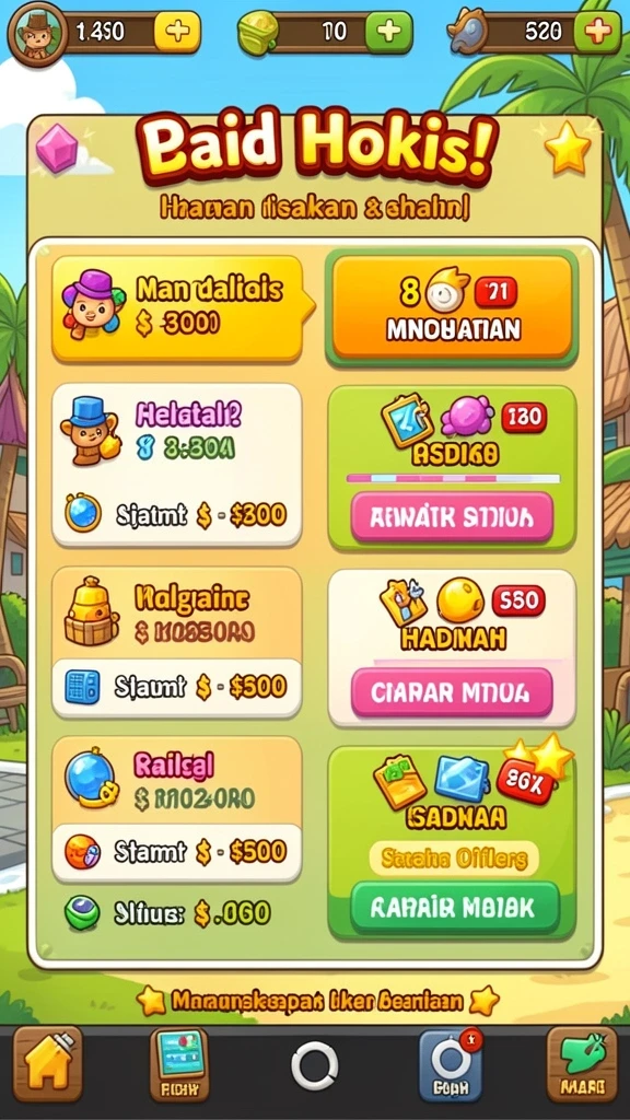 Level menantang yang harus diselesaikan oleh pemain.