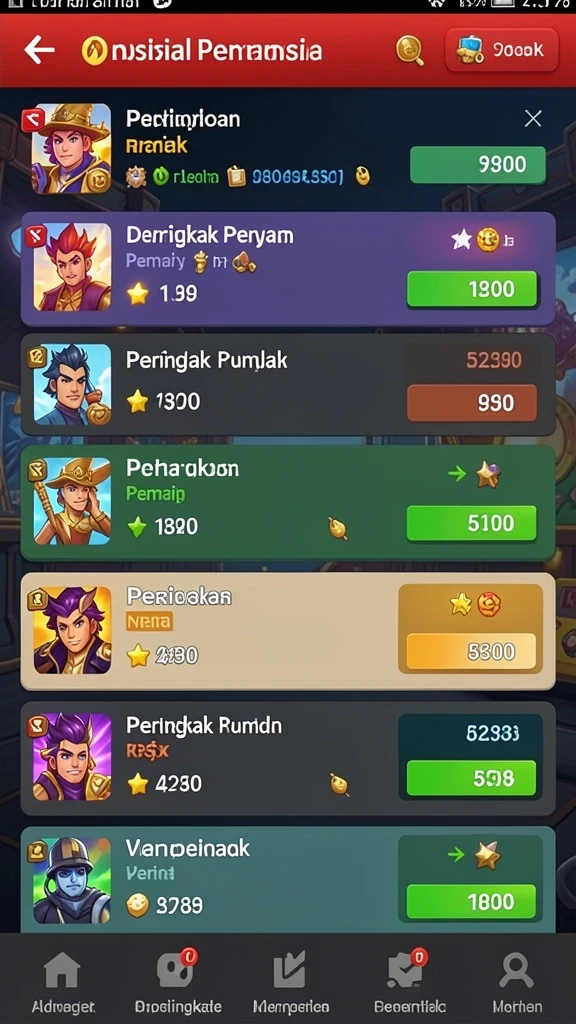 Tangkapan layar hadiah menarik dalam permainan.