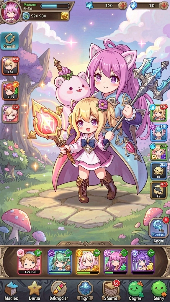 Screenshot dari mode permainan yang menantang.