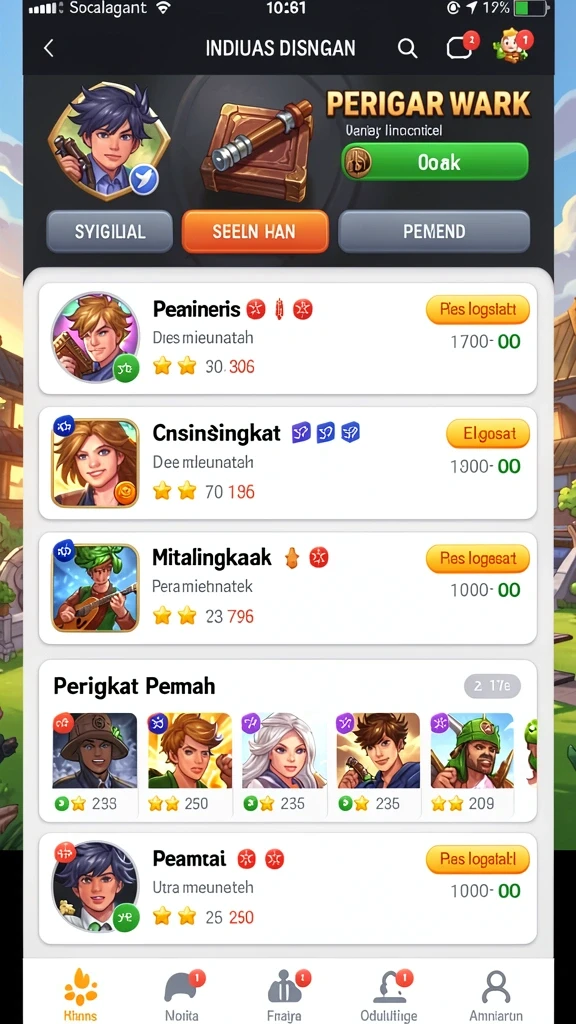 Tampilan antarmuka yang user-friendly.