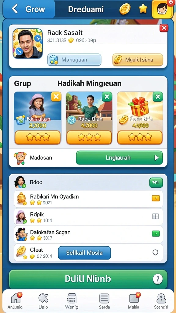 Karakter yang dapat dikustomisasi sesuai keinginan pemain.