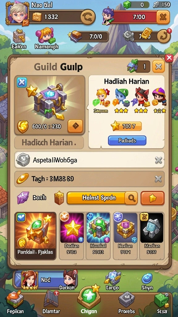 Grafis pemandangan yang menakjubkan.