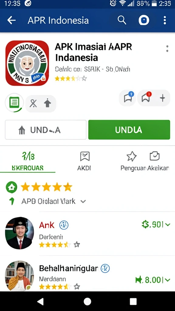 Tampilan antarmuka yang menarik dan intuitif.