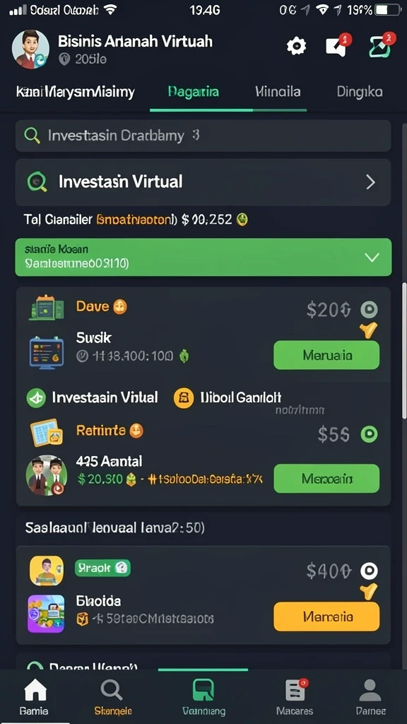 Tangkapan layar dari level yang penuh tantangan.