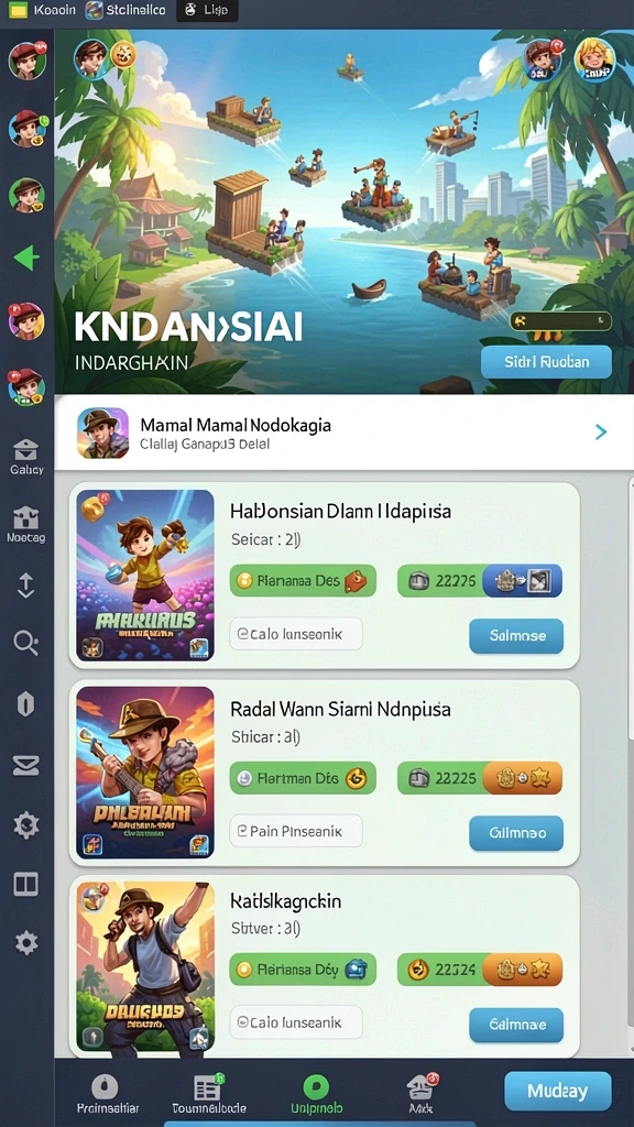 Screenshot kedua memperlihatkan peta luas yang dapat dijelajahi.