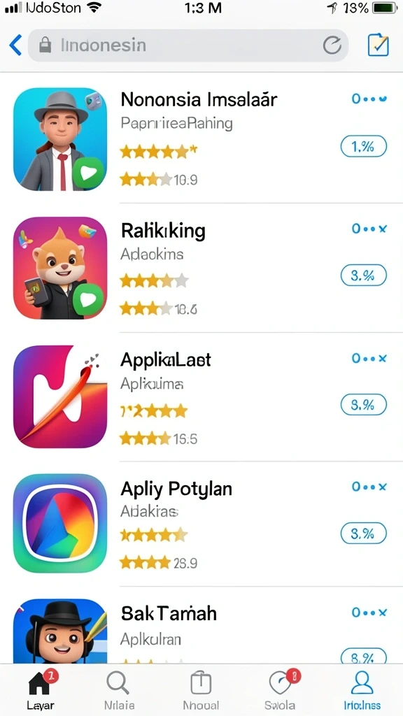 Tampilan antarmuka pengguna yang menarik dan intuitif.